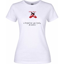 Trender Pretty Dancer O Yaka Beyaz Kadın T-Shirt 26YDT1000005