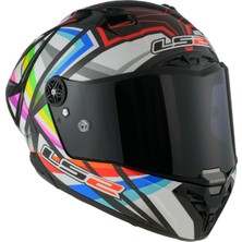 Ls2 Thunder Karbon Gp Aero Flash Siyah Kapalı Motosiklet Kaskı