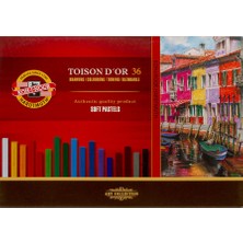 Koh-i-Noor Koh-i Noor Toison D'or 36 Renk Soft Pastel Seti Boyalar ile Yaratıcı Sanat Deneyimi