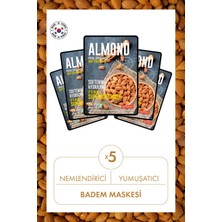 Dermal 5 Adet Superfood Badem Yüz Maskesi I  Nemlendici ve Yumuşatıcı