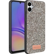 Nrzsnt Onegif  Galaxy A07 4g Bright Simli Kapak - Gümüş