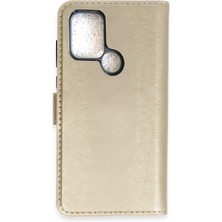 Nrzsnt Newface Infinix Hot 10 Kılıf Tr S Plus Kapaklı Kılıf - Gold