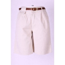 Trender Kemerli Taş Kadın Şort 5439