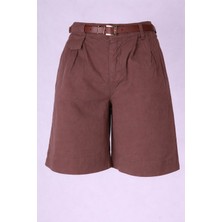 Trender Kemerli  Kadın Şort 5439