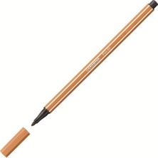 Stabilo Pen 68 Koyu Kahverengi Renkli Keçe Uçlu Kalem 68/89 Ölçüleri ile Güçlü Hatlar