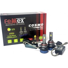 Femex Hyundai Elantra 7 2020-2024 Uzun Far LED Ampul Cosmo Plus Hb3 9005