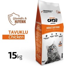 Catzo Premium Tavuklu Yetişkin Kedi Maması 15 kg Beyaz Et Lezzetiyle Besleyici Ve Güvenilir