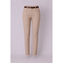 Trender Kemerli Taş Kadın Pantolon 5335