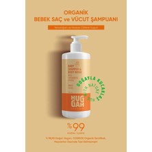 Huggah Organik Bebek Saç ve Vücut Şampuanı (2in1) 320 ml – Hassas Ciltler Için - Göz Yakmayan - Konak Karşıtı - Kolay Tarama Destekli
