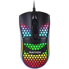Raynox RX-M802 Kablolu Optik Mouse 800 DPI Ev - Ofis Kullanımı İçin RGB Aydınlatmalı