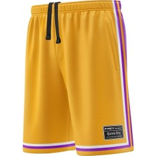 Freysport Sarı Baskılı Şort Erkek Rahat Kesim Özellikli Günlük Kullanım İçin Tasarlandı