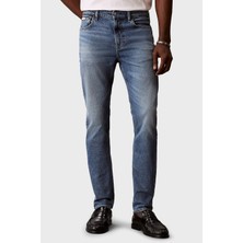 Calvin Klein Pamuklu Straight Fit Normal Bel LV04RF742GR7O Erkek Kot Pantolon LV04RF742G R7O