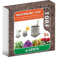 Genta Sıkıştırılmış Torf 5 L – Iç ve Dış Mekan Için Organik Yetiştirme Harcı