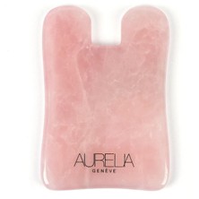 Aurelia Rose Quartz Gua Sha Crystal - Square -   Gua Sha Taşı - Pembe Kuvars