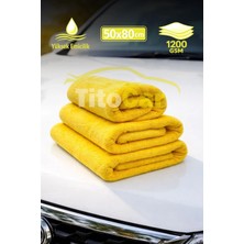 Twisted Çift Taraflı Havlu Bez (Sarı) 50X80 cm