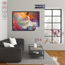 Akıllı Kağıt Statik Tutunma Özellikli Tablo - Poster Modern (Model-18)