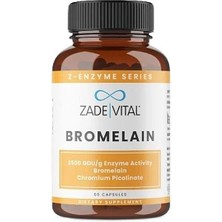Zade Vital Bromelain 60 Kapsül Takviye Edici Gıda