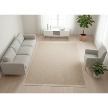 Çerkez Halı Bari Collection Şönil Halı Yumuşak Kaymaz Taban Salon Oturma Odası Halısı Kahve 01