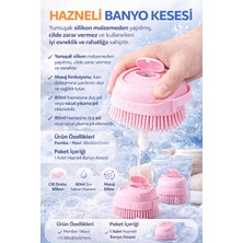 Eco Lounge Hazneli Banyo Kesesi Silikon Duş Kesesi Sıvı Sabun Hazneli Banyo Fırçası Masaj Etkili Duş Süngeri Cilt Temizleme ve Köpük Aparatı