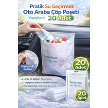 Eco Lounge Pratik Su Geçirmez Oto Araba Çöp Poşeti Yapışkanlı 20 Adet