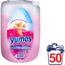 Yumoş Çiçek Bahçesi Yumuşatıcı 5000 ml 50 Yıkama Yumuşak Doku ile Beyazlar ve Renkliler İçin
