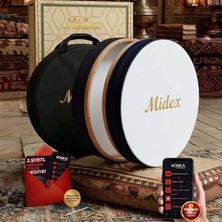 Midex BR-410 Kaliteli Bendir Def Akort Ayarlı El Tutma Oyuklu Çantalı