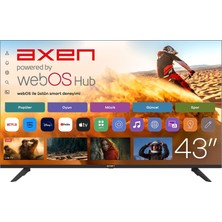 Axen AX43FMLN-W02S 43'' 109 Ekran Uydu Alıcılı Full HD webOS LED TV