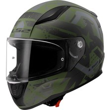 Ls2 Rapıd 2 Thunder Bırds Mat Yeşil-Siyah-Gri Kask