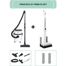 Pirantech Es-07 Panda Islak & Kuru Elektrikli Süpürge // M-210 Şarjlı Islak & Kuru Zemin Temizleyici