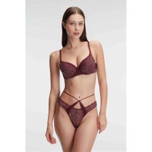 Aria's Closet Arias Closet Fantezi Çiçek Desenli Destekli Balenli Kaplı Dantel Detaylı Iç Çamaşırı Takımı