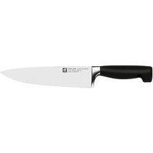 SHC4200 Zwilling Four Şef Bıçağı, Paslanmaz Çelik, Siyah