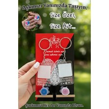 Lynare 2'li Parmak Izi Çift Anahtarlık Seti 14 Şubat Sevgililer Günü Özel Hediye