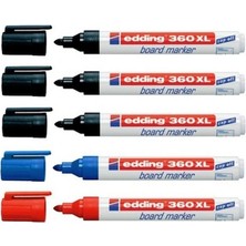 Edding 360 XL 5'li Beyaz Tahta Kalemi Seti Farklı Renklerde