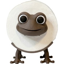 Fibrika Store Kurbağa Figürlü Tuvalet Kağıdı Standı ve Rulo Tutucu