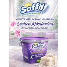 Soffy  Beyaz Sabun Katkılı Islak Kova Mendil Yüzey Temizleme Havlusu 240 Adet