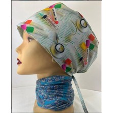 Onurteks Likralı Doktor, Hemşire Bonesi, Cerrahi Bone, Renkli Bone, Medikal Bone, Desenli Bone