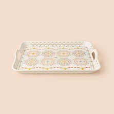 Evidea Kitchen Yellow Etnik Tepsi - Renkli - 51X38 cm
