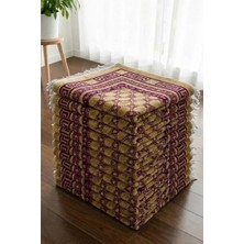 Lugmo 10 Adet Kadife Seccade Eflatun (70CMX110CM 400GR) Hac ve Umre Hediyesi