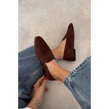 Nope21 Georgia Kahverengi Hakiki Deri Loafer