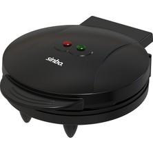 Sinbo SSM-2595 Waffle Makinesi 850W | 182 mm Yapışmaz Döküm Plaka Siyah| 5 Dilimli Waffle