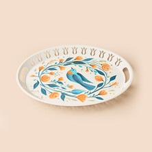 Evidea Kitchen Dream Bird Tepsi - Renkli - 50X38 cm