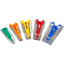 Albertos Biye Kıvırma Aparat Seti 5 Adet Apara 5 Farklı Ölçü 6 mm 9 mm 12 mm 18 mm 25 mm Şerit Aparatı