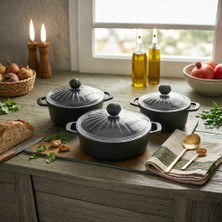 Haschef Elmas Döküm Titanyum Kaplama 6 Parça Set