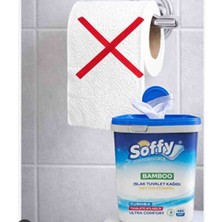 Soffy 3 Katlı Islak Tuvalet Kağıdı 480 Adet Ultra Yumuşak ve Ekstra Dayanıklı Rulo