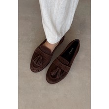 Nope21 Panama Kahverengi Hakiki Deri Loafer
