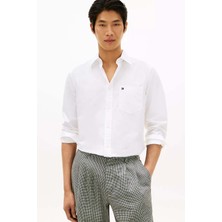 Tommy Hilfiger Erkek Papertouch Cepli Gömlek - Beyaz