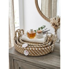 Cook&Kitchen Tohana Hasır 3'lü Tepsi Seti