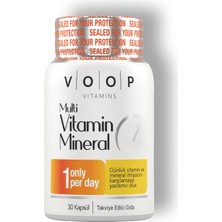 Voop Multi Vitamin & Mineral 30 Kapsül 11 Vitamin 9 Mineral İçerikli Yetişkinler İçin Besin Desteği