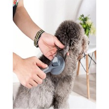 Evcil Hayvan Kedi Köpek Otomatik Temizlenen Tuşlu Tüy Toplayıcı Kaşıma Kedi Tarağı Kıl Fırçası