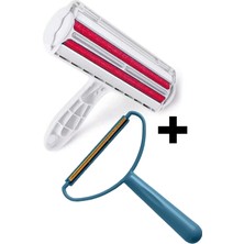 Hazneli Yeni Nesil Tüy Toplayıcı + Çift Taraflı Tiftik Alıcı Toparlayıcı 2'li Set